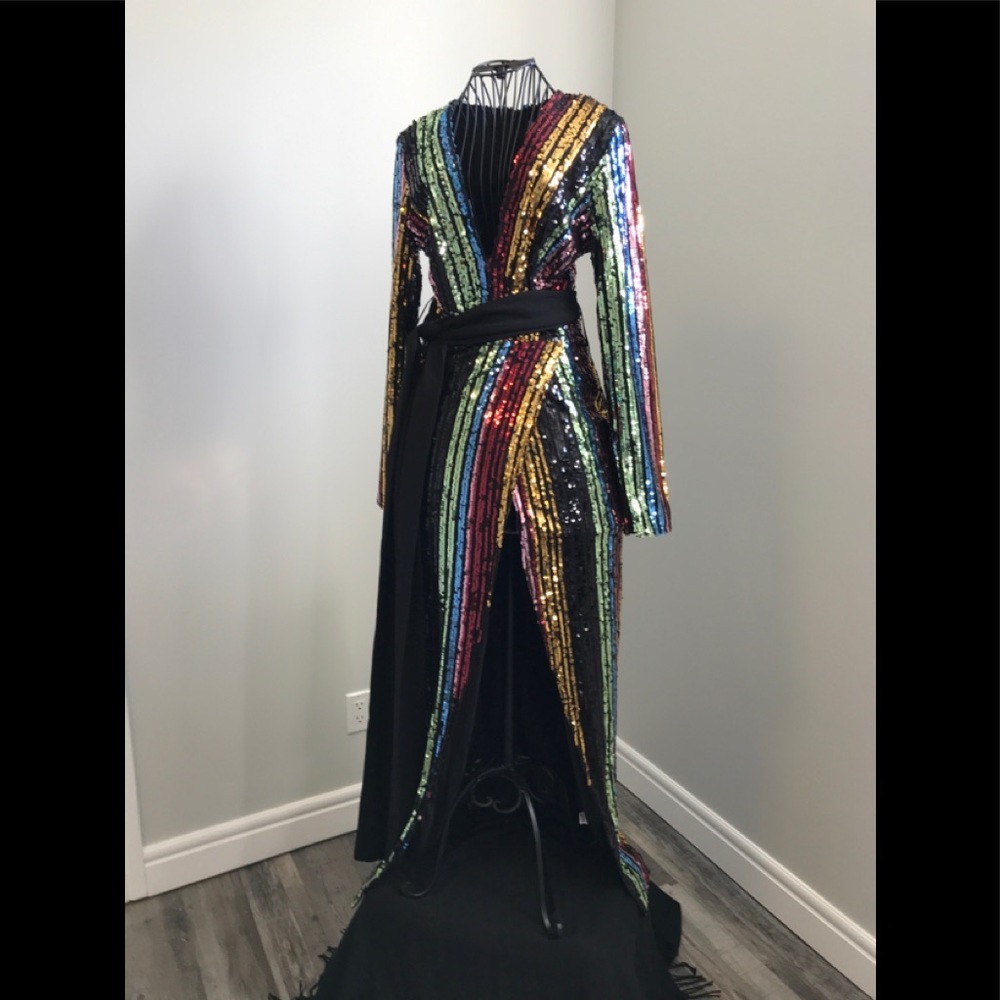 BNWT Stunning showstopper multicoloured sequin dress